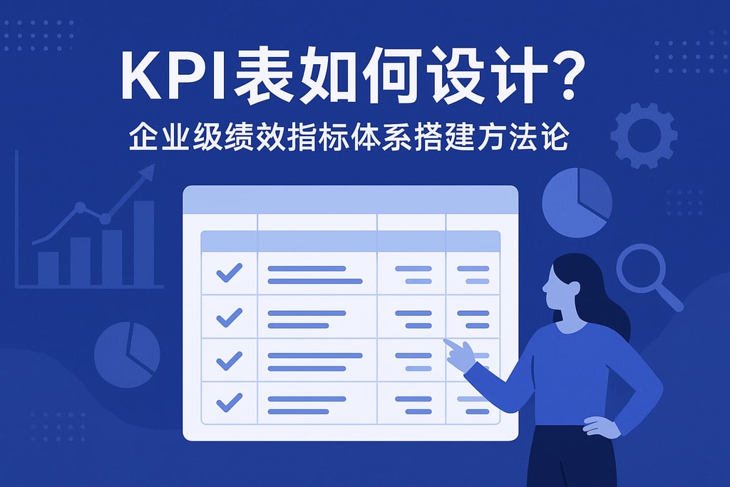 KPI Tables如何设计？企业级绩效指标体系搭建方法论